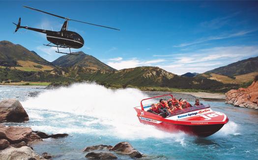 hanmer springs helicopter and jetboating